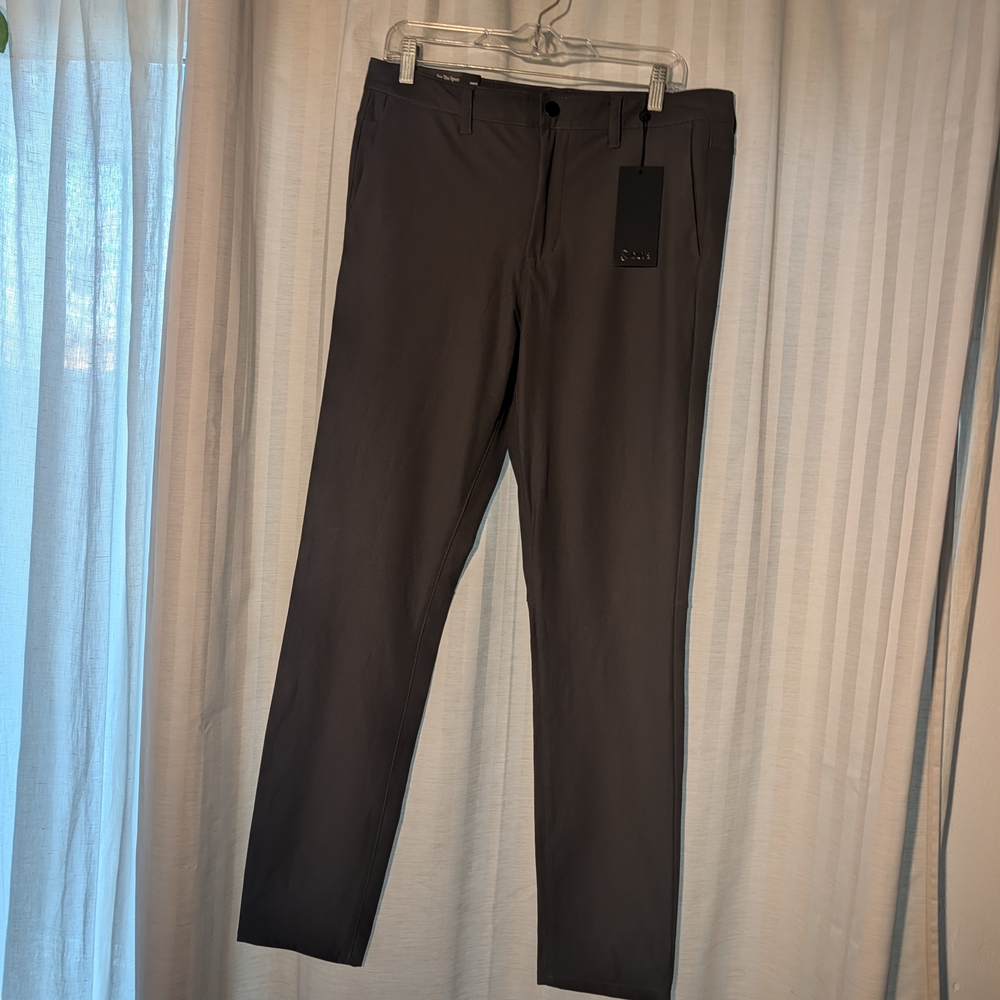 Cuts Clothing Men's Dark Gray Dress Pants